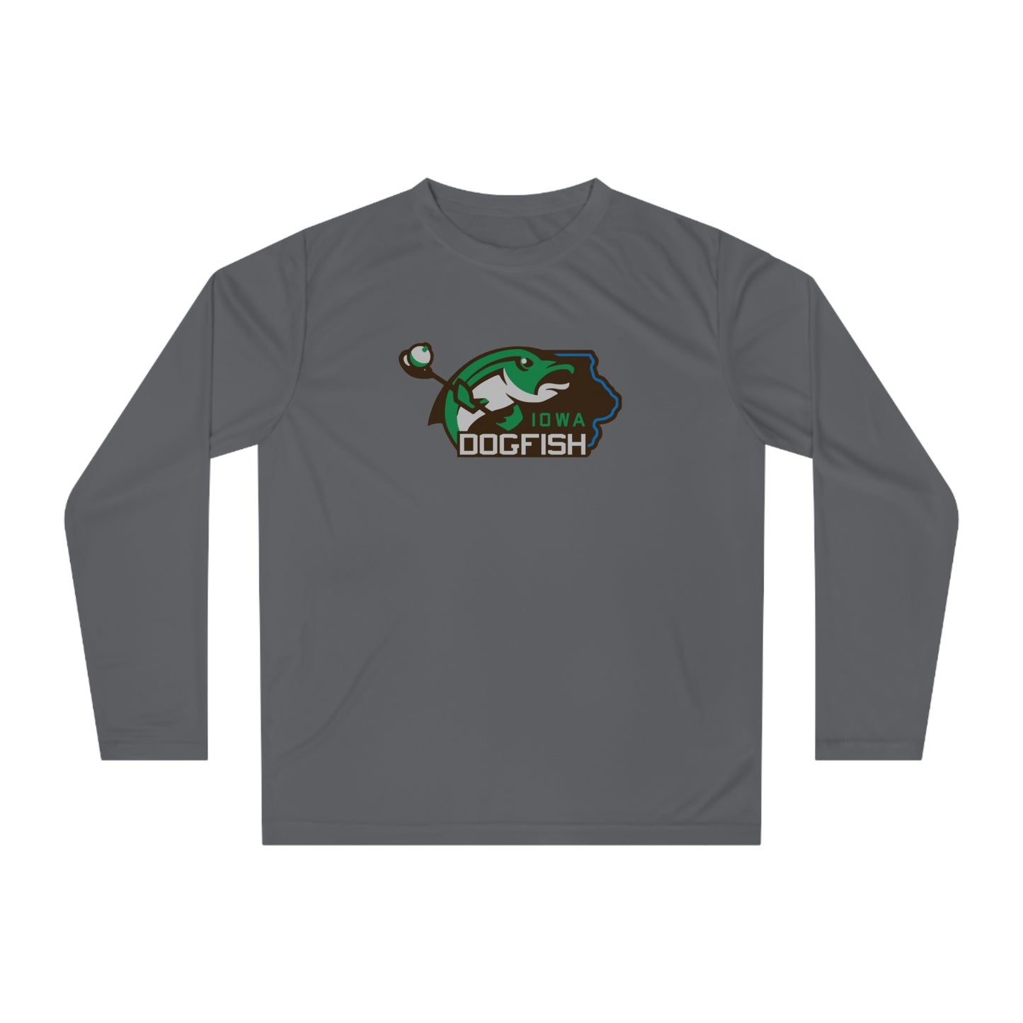 Adult Iowa Dogfish Team 365 Performance Long Sleeve Shirt