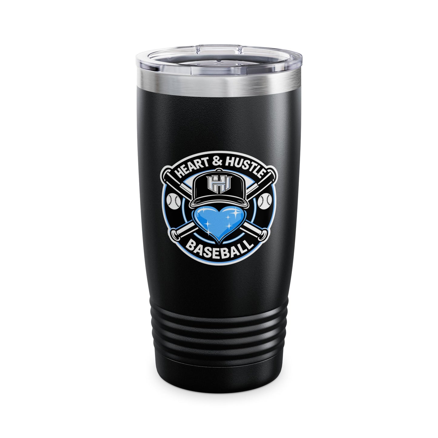 Heart and Hustle Baseball Ringneck Tumbler (20oz)