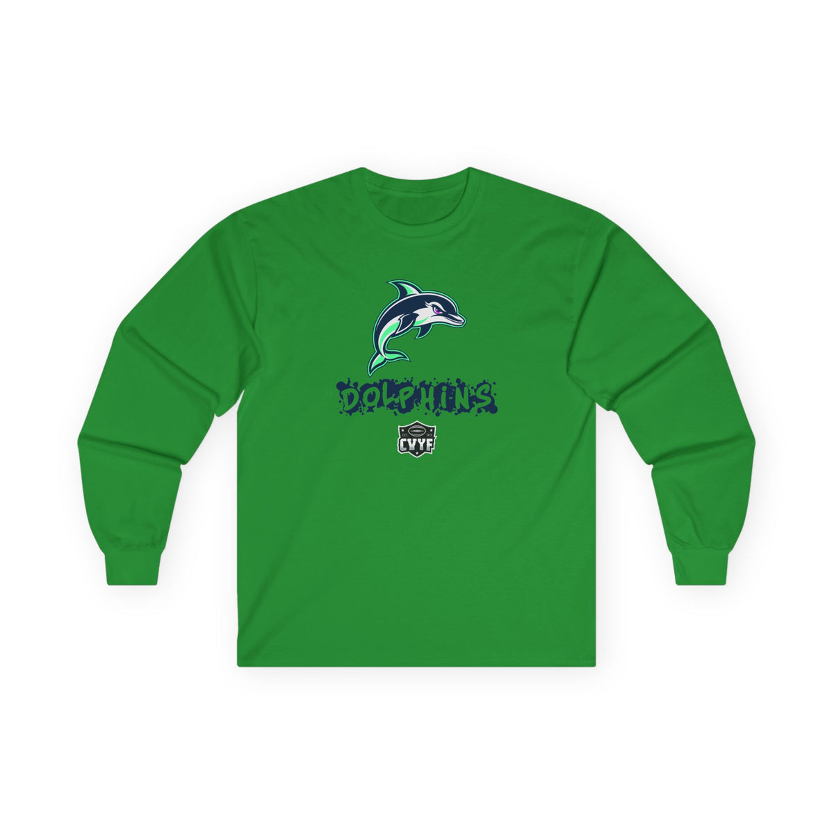 Adult Dolphins Gildan Ultra Cotton Long Sleeve