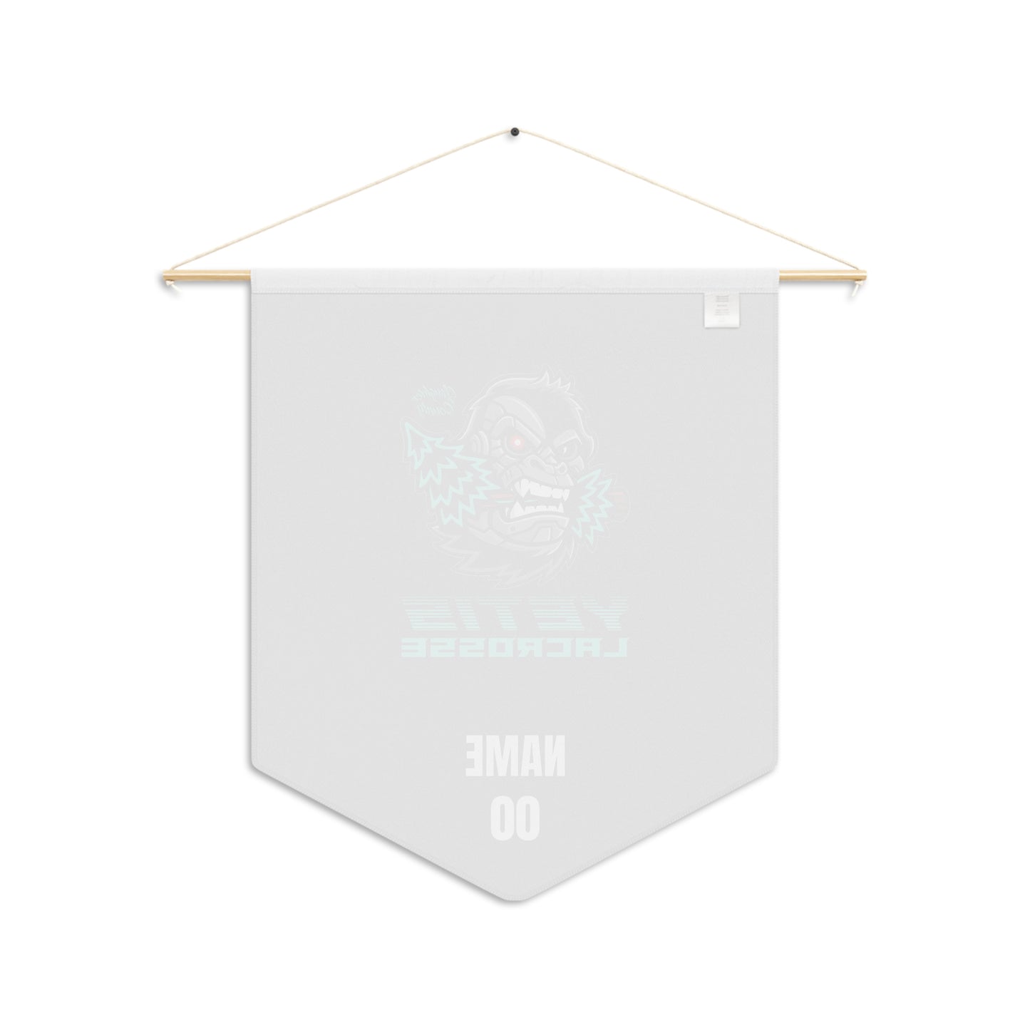Personalizable - Slaughter County Yetis Lacrosse Pennant