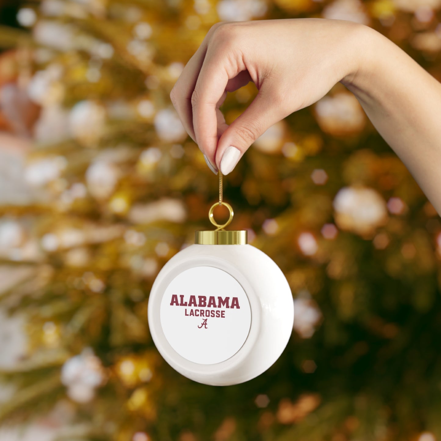 Alabama Lacrosse Club Christmas Ball Ornament