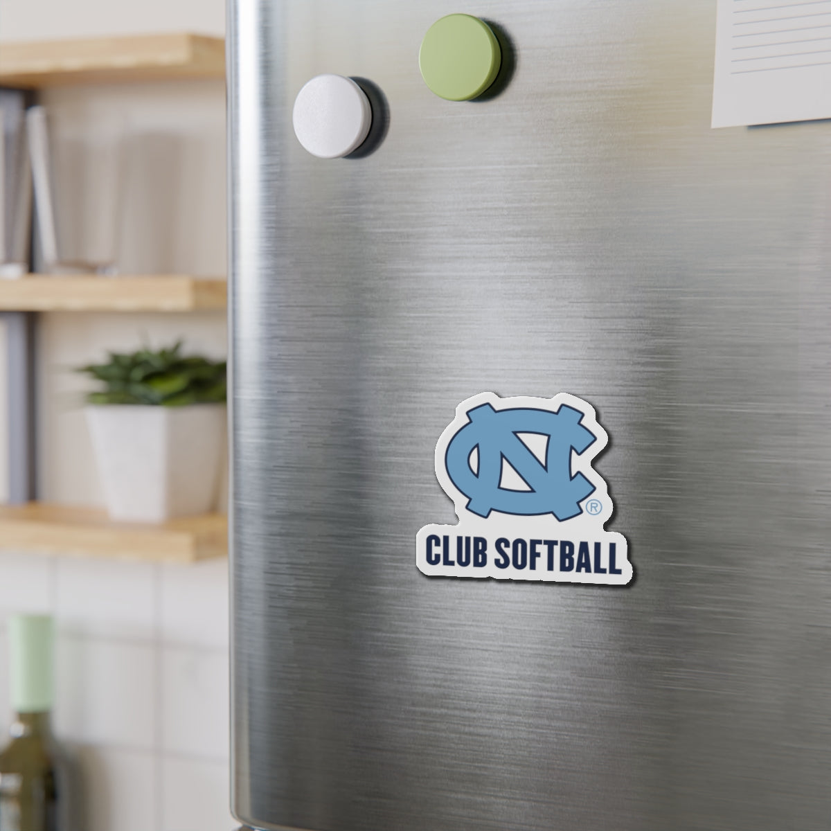UNC Club Softball Die Cut Magnet