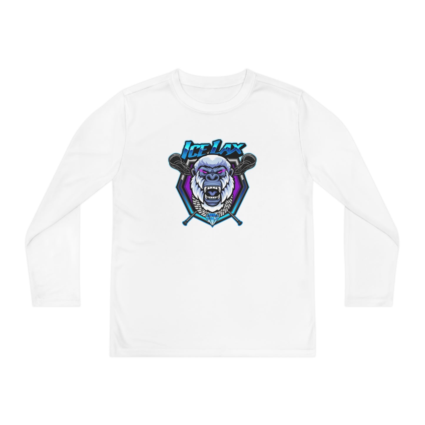 Youth ICE LAX Sport-Tek Performance Long Sleeve Shirt