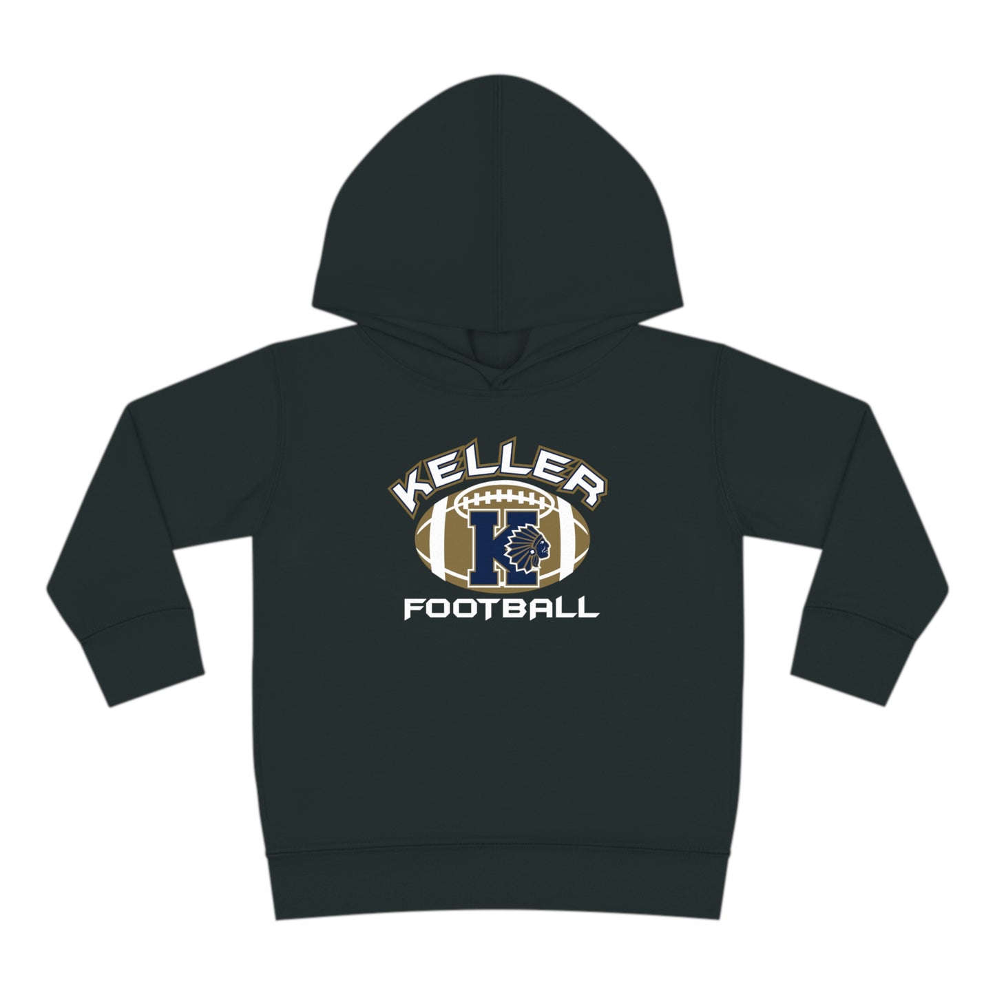 Toddler Keller Football Pullover Fleece Hoodie