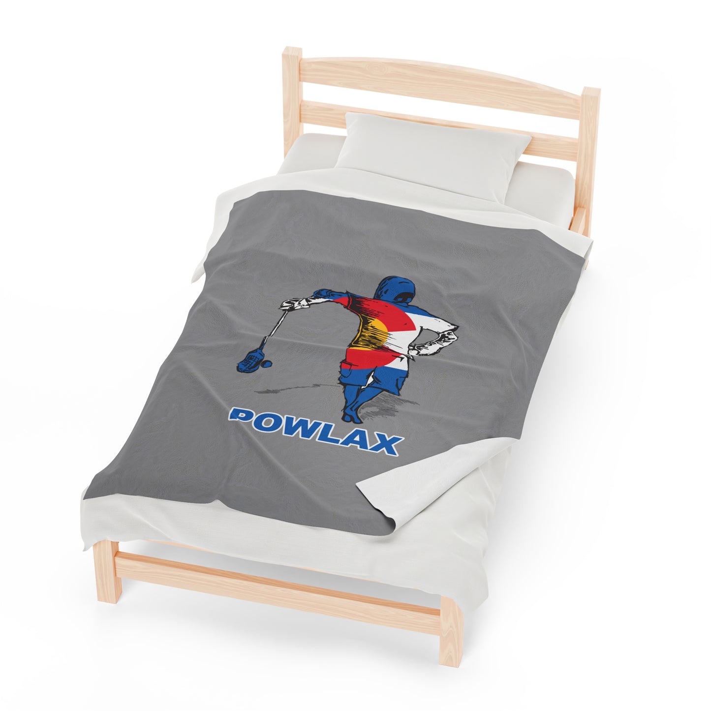 POWLAX Velveteen Plush Blanket
