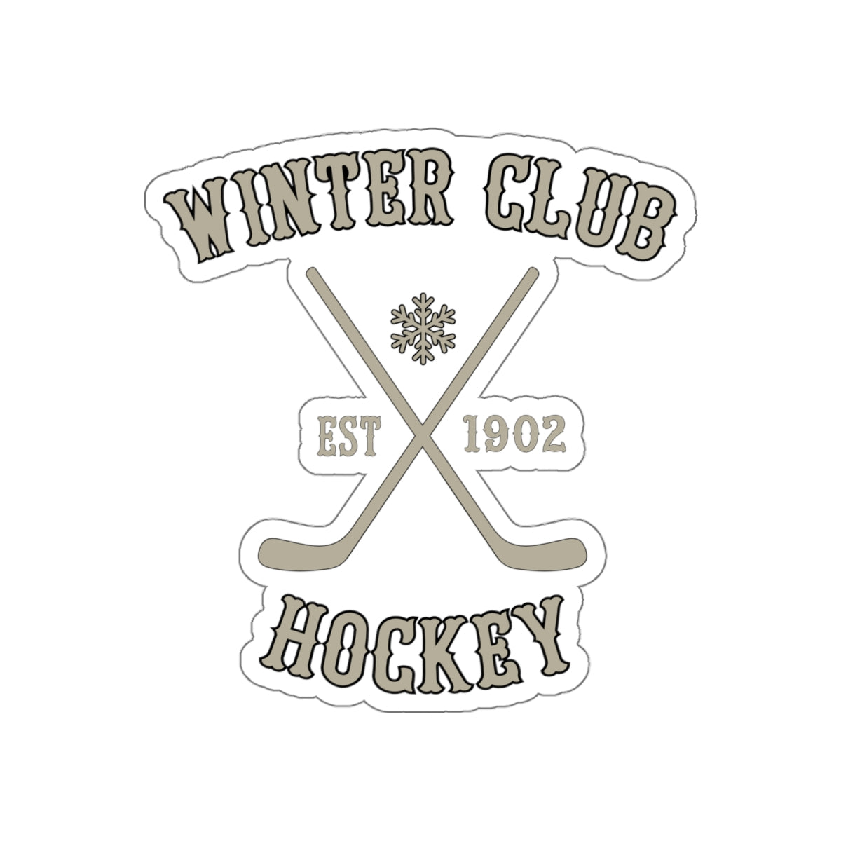 Winter Club Die-Cut Sticker