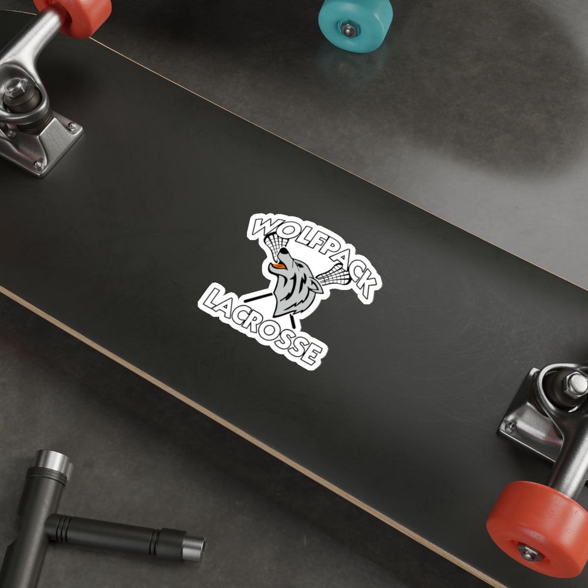 Wolfpack Lacrosse Die-Cut Sticker