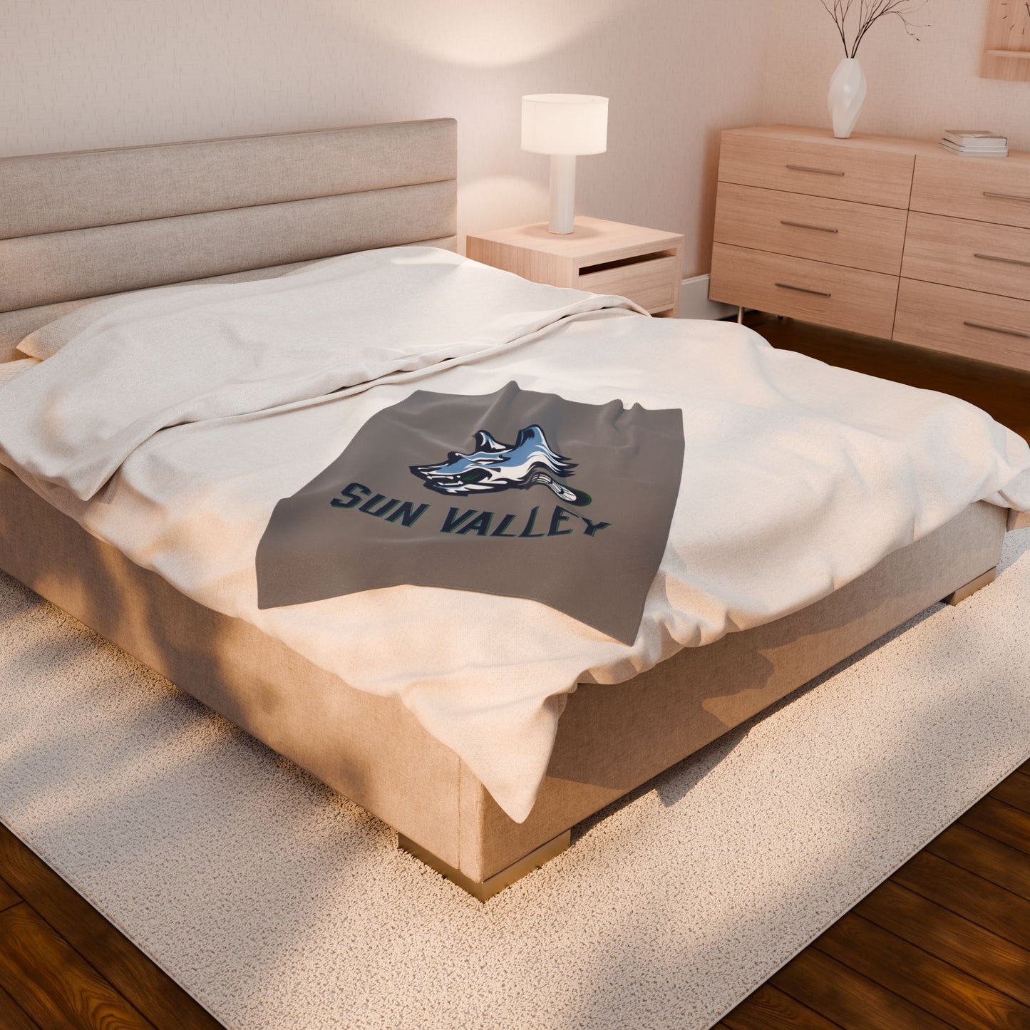 Sun Valley Lacrosse Velveteen Plush Blanket