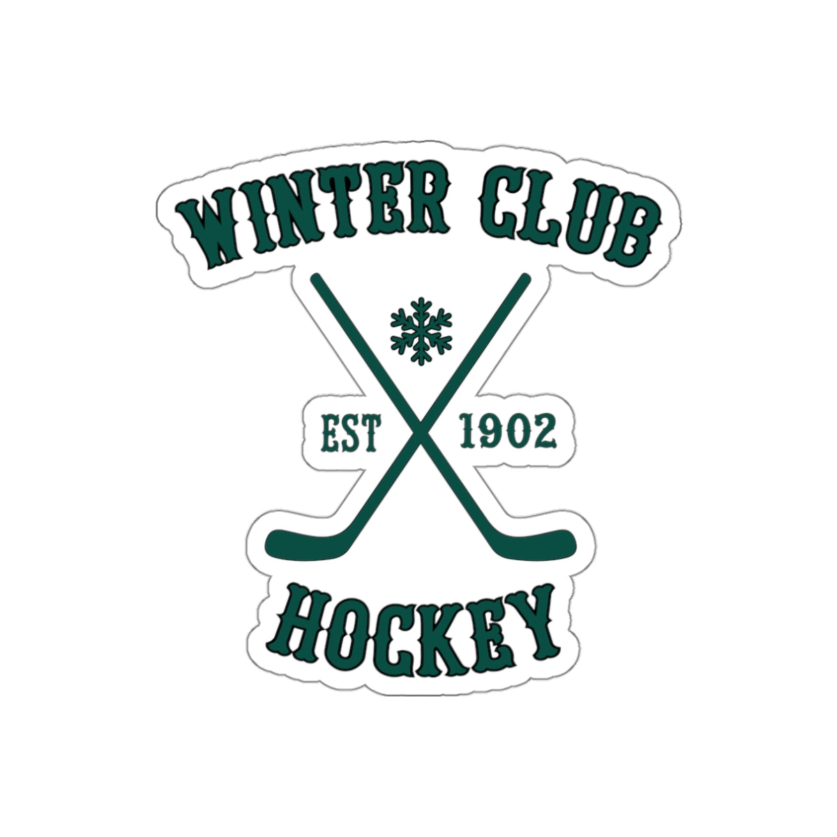 Winter Club Die-Cut Sticker