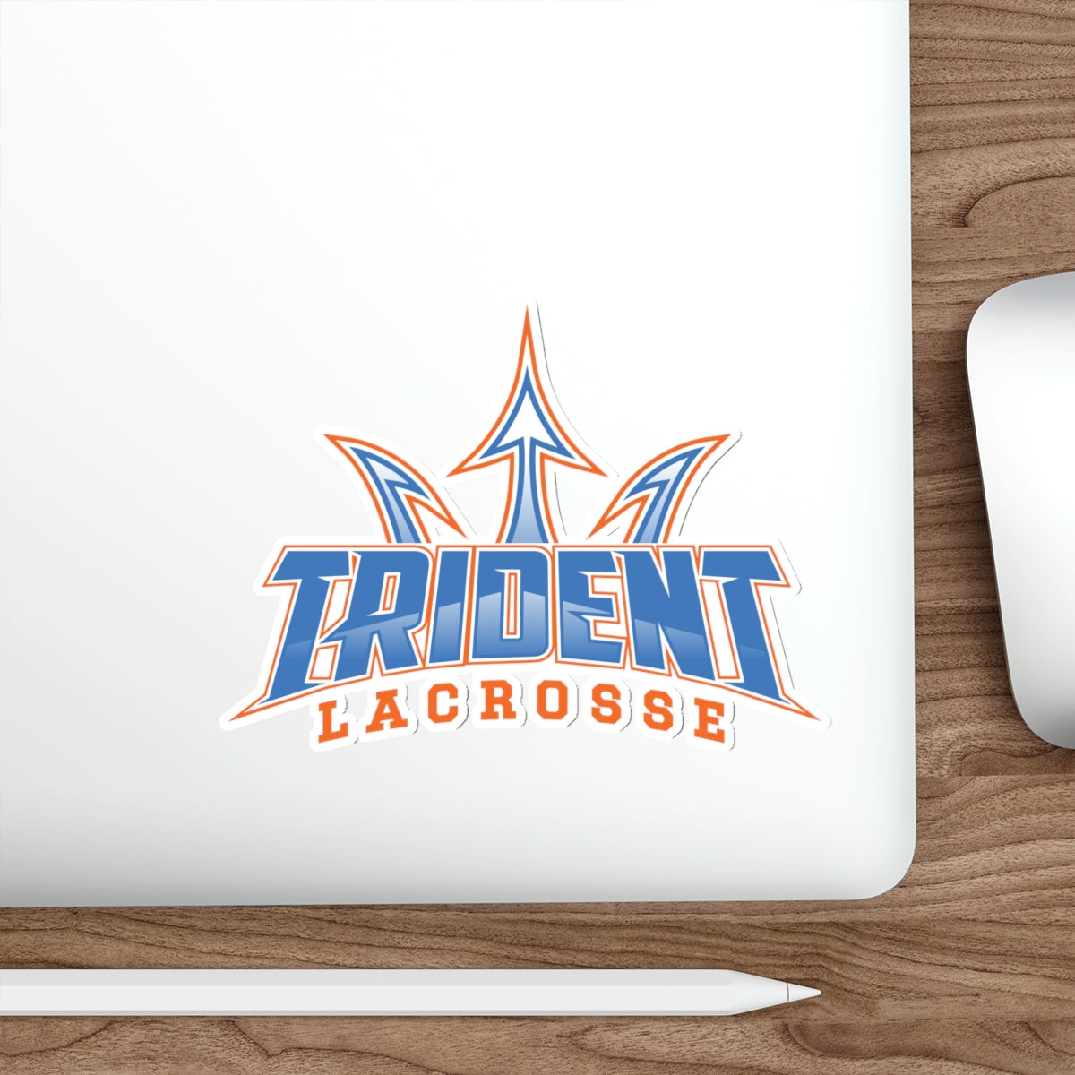 Trident Lacrosse Die-Cut Stickers