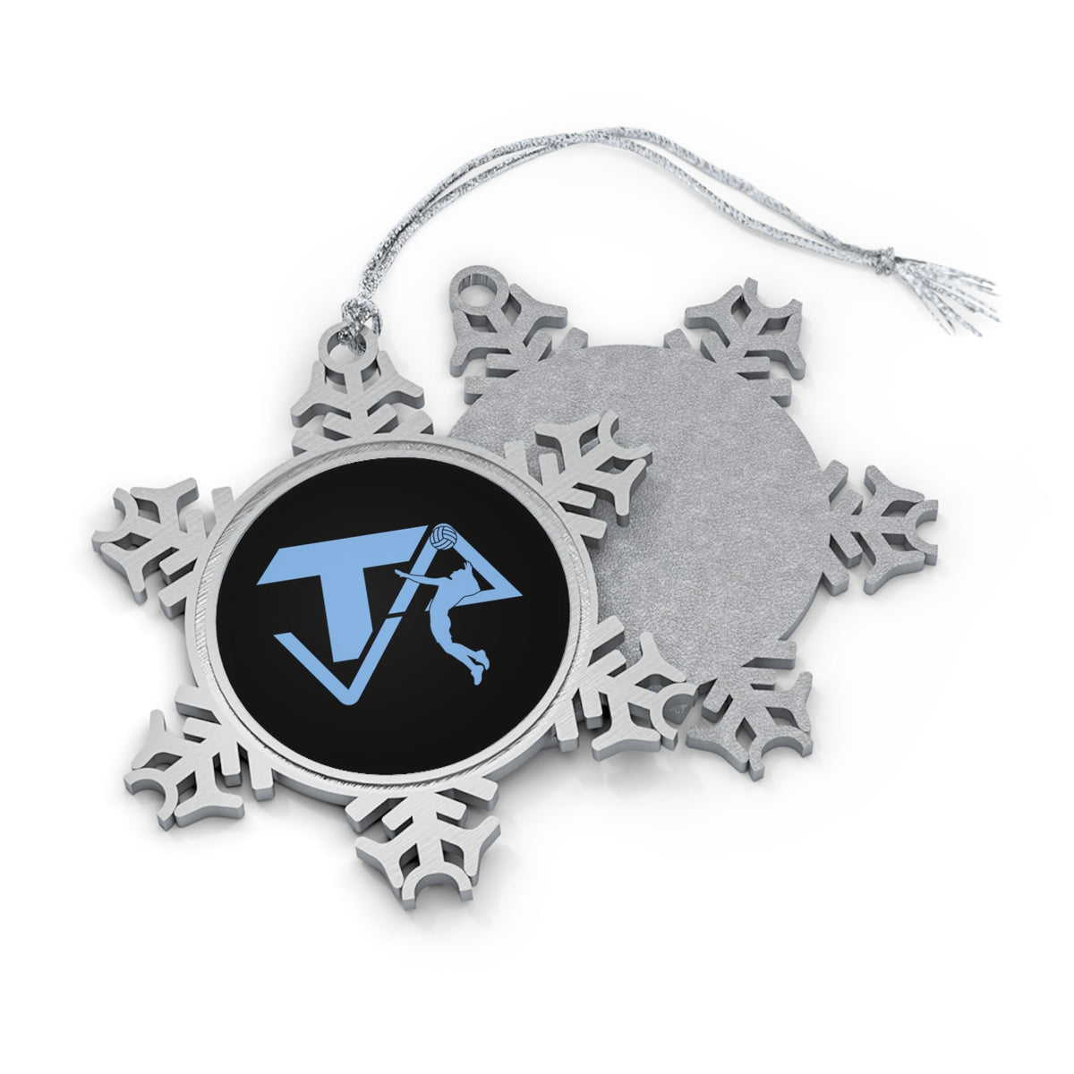 Texas Aces Volleyball Pewter Snowflake Ornament