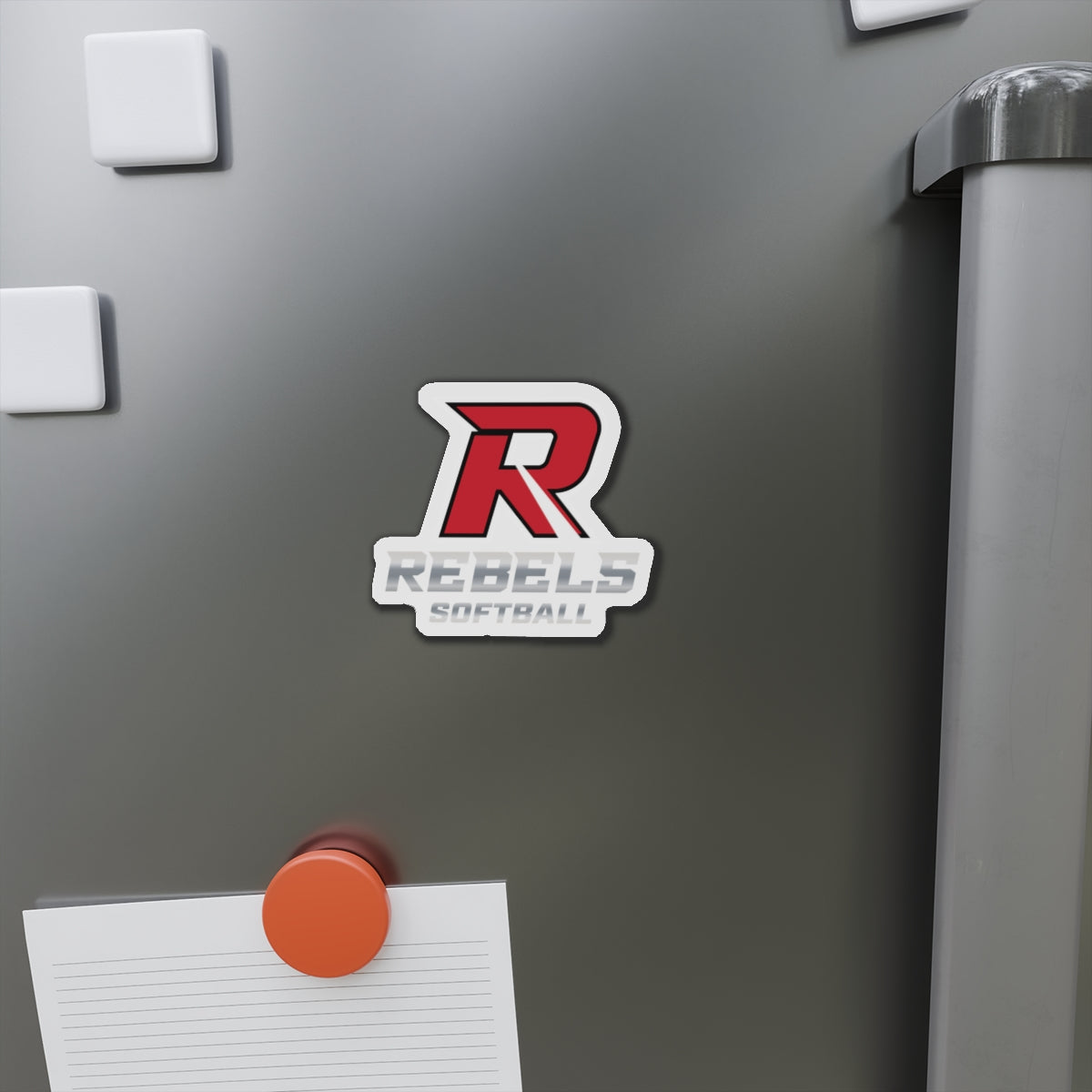 Rebels Softball Die-Cut Magnet