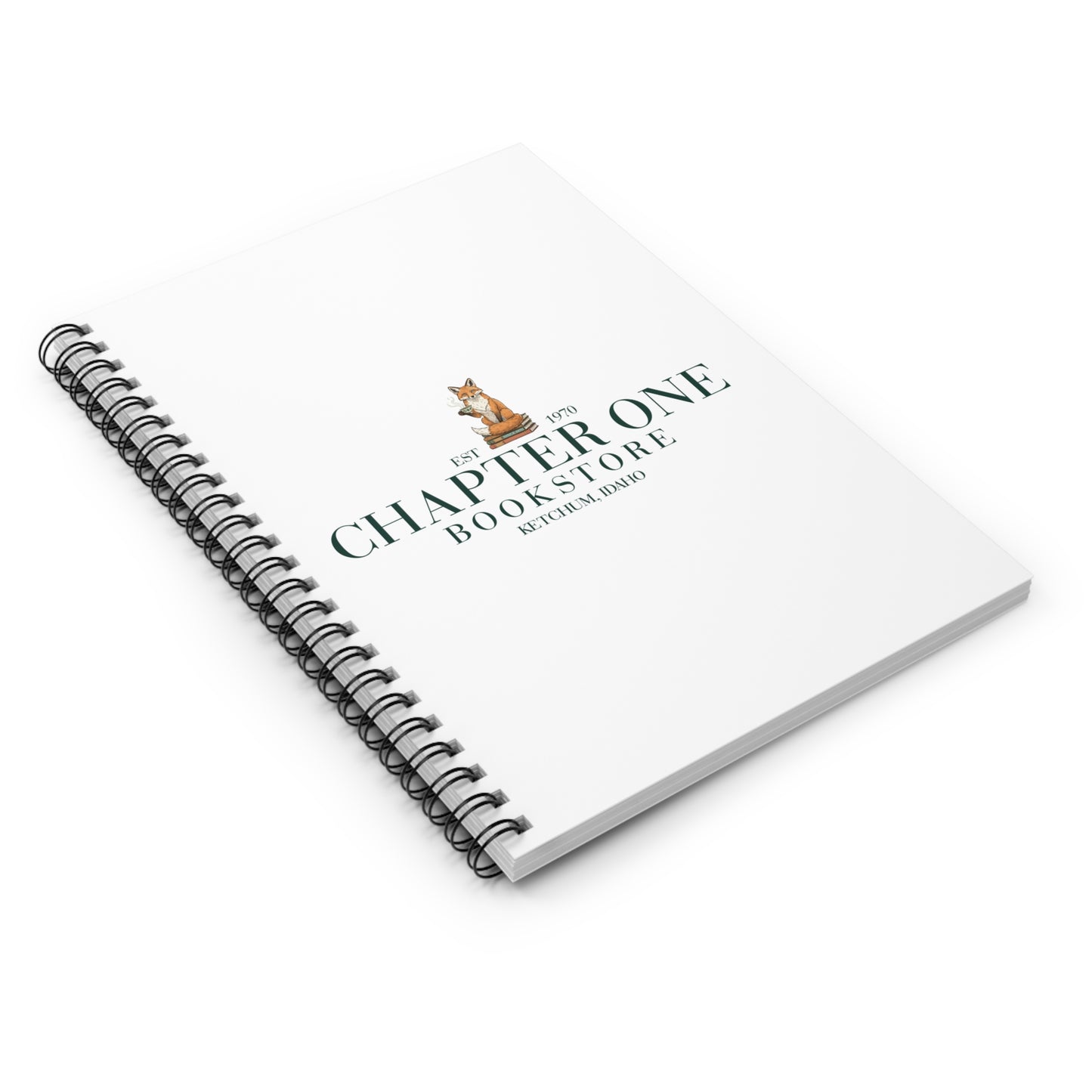Chapter One Bookstore Spiral Notebook - Ruled Line  (8" x 6")
