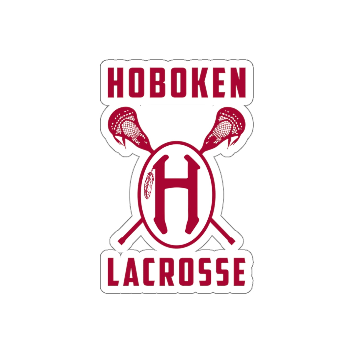 Hoboken Lacrosse Die-Cut Sticker