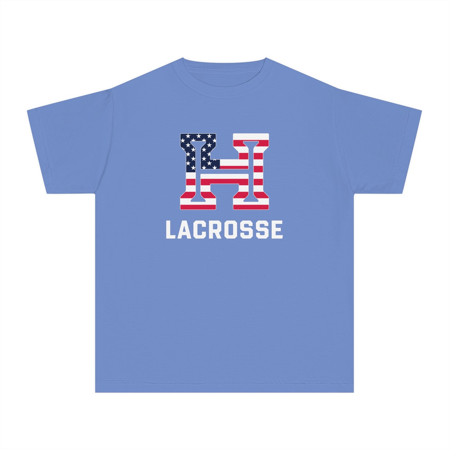 Youth Hoyas Lacrosse Garment Dyed T-Shirt