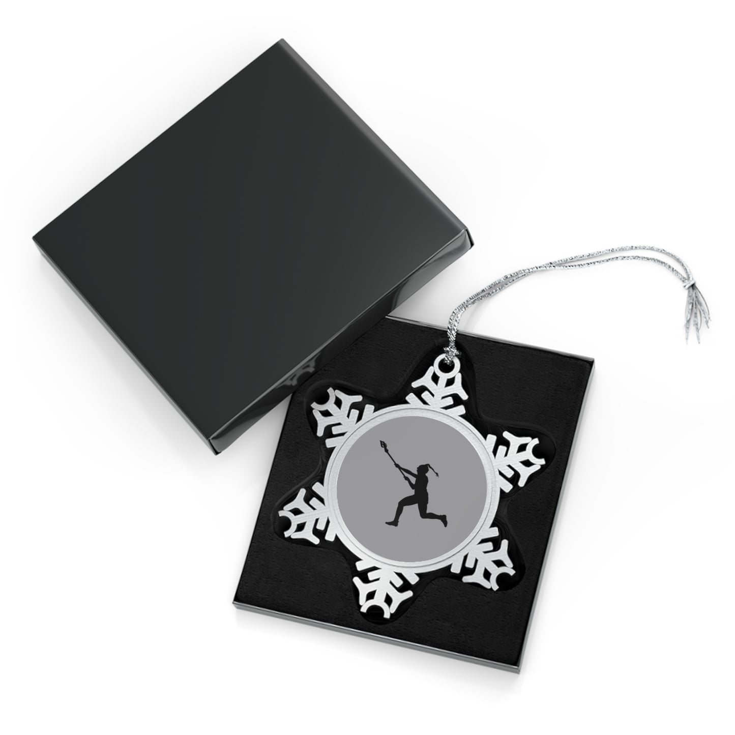 Charlotte North Lacrosse Pewter Snowflake Ornament