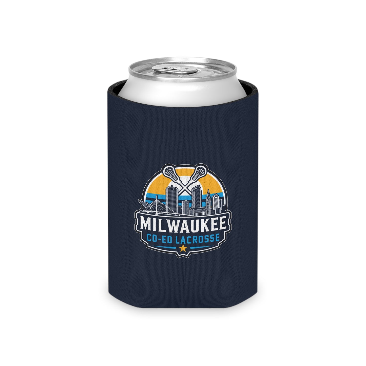 Milwaukee Coed Lacrosse Club Can Cooler 3-pack