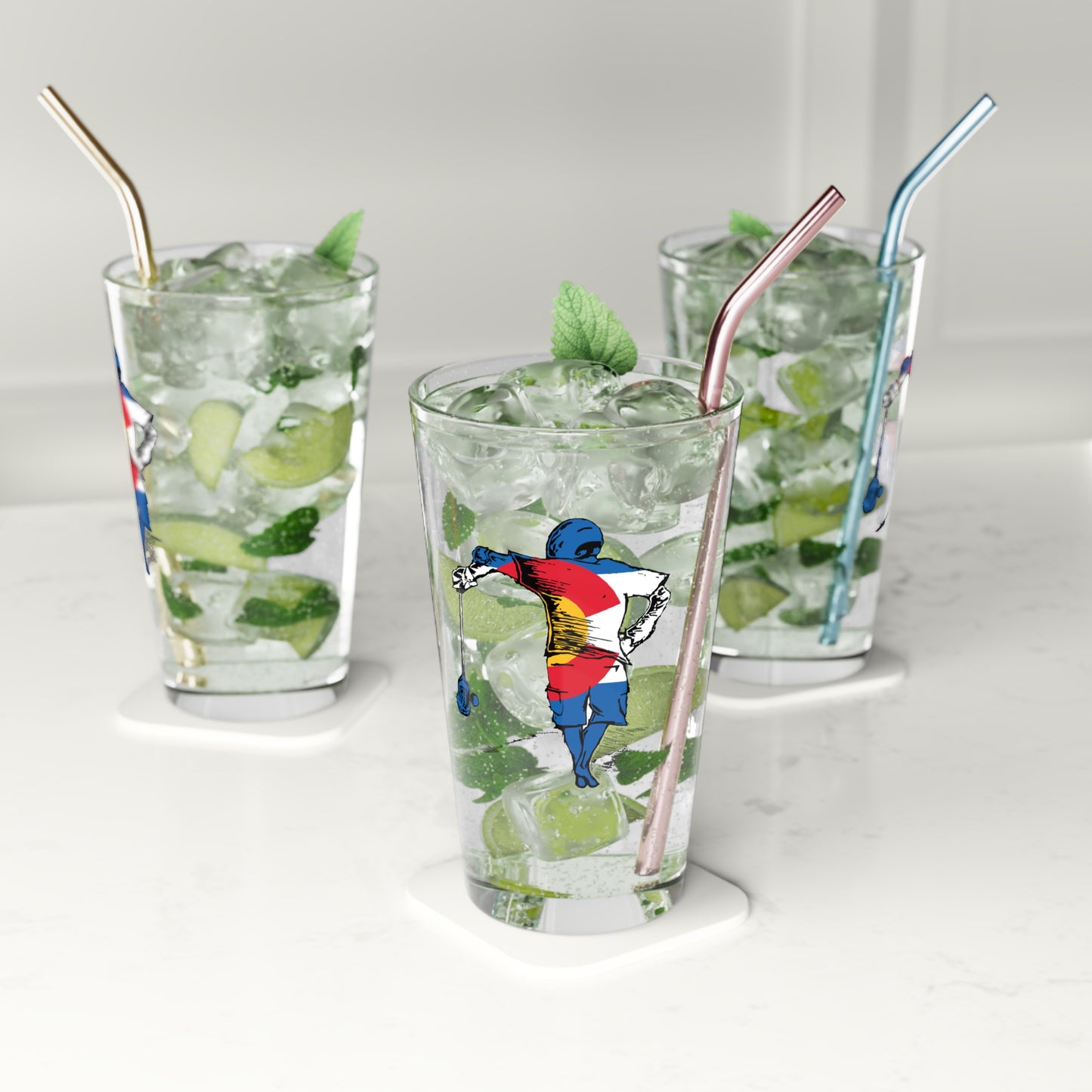 POWLAX Pint Glass