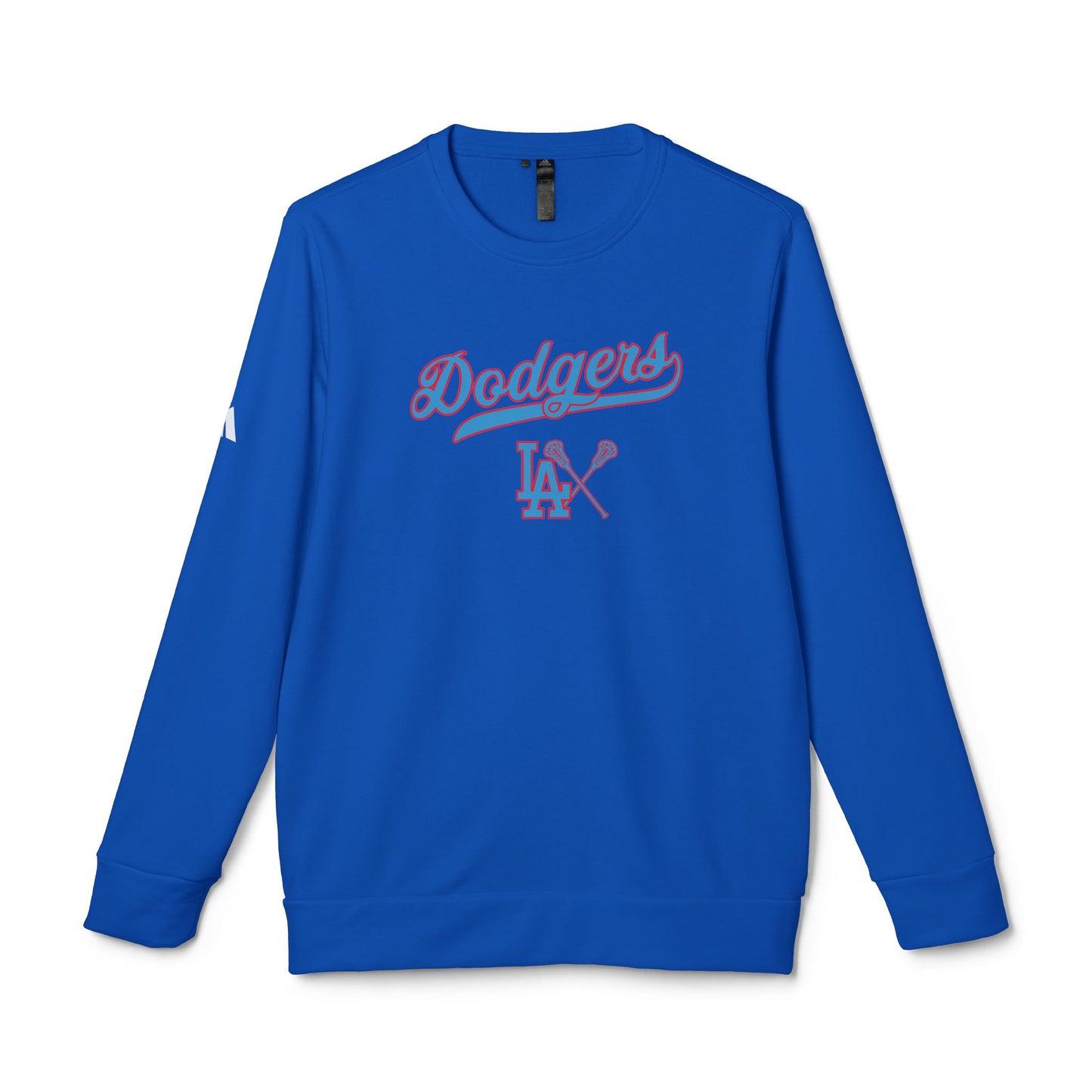 Adult Dodgers Adidas Fleece Crewneck