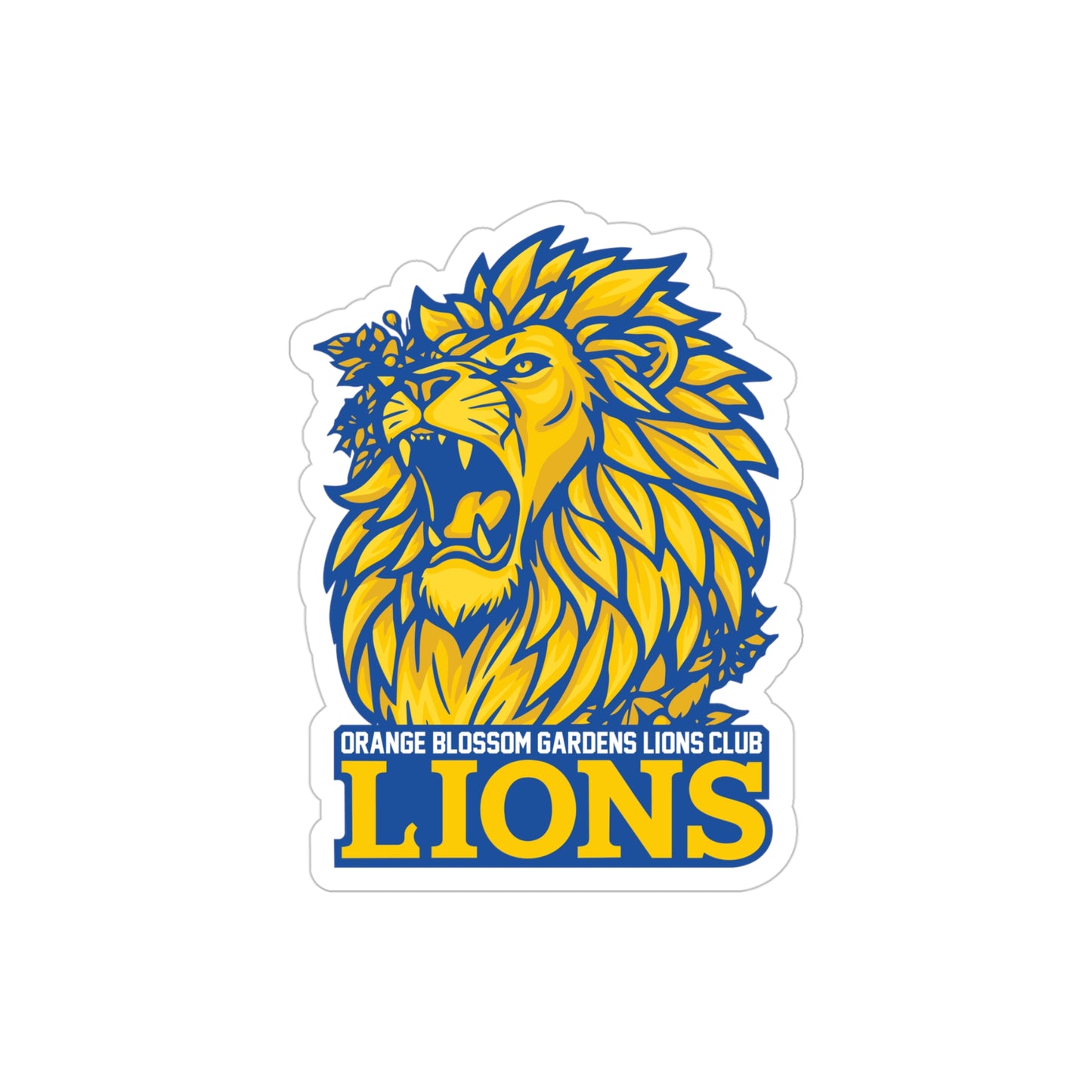 Lions Die-Cut Outdoor Sticker