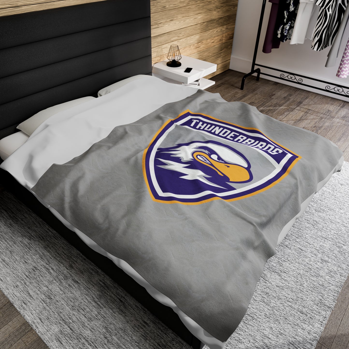 Thunderbirds Hockey Velveteen Plush Blanket