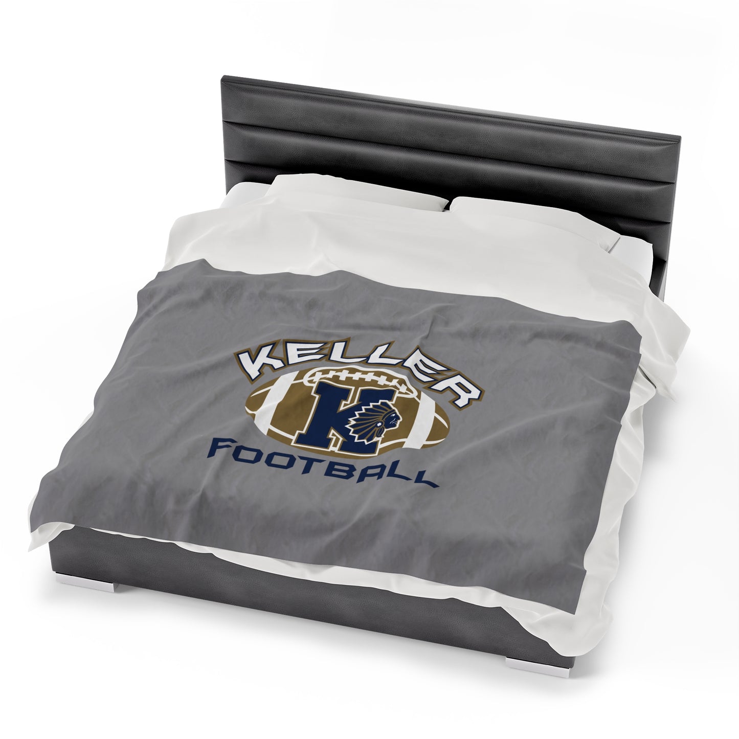 Keller Football Velveteen Plush Blanket (60" x 80")