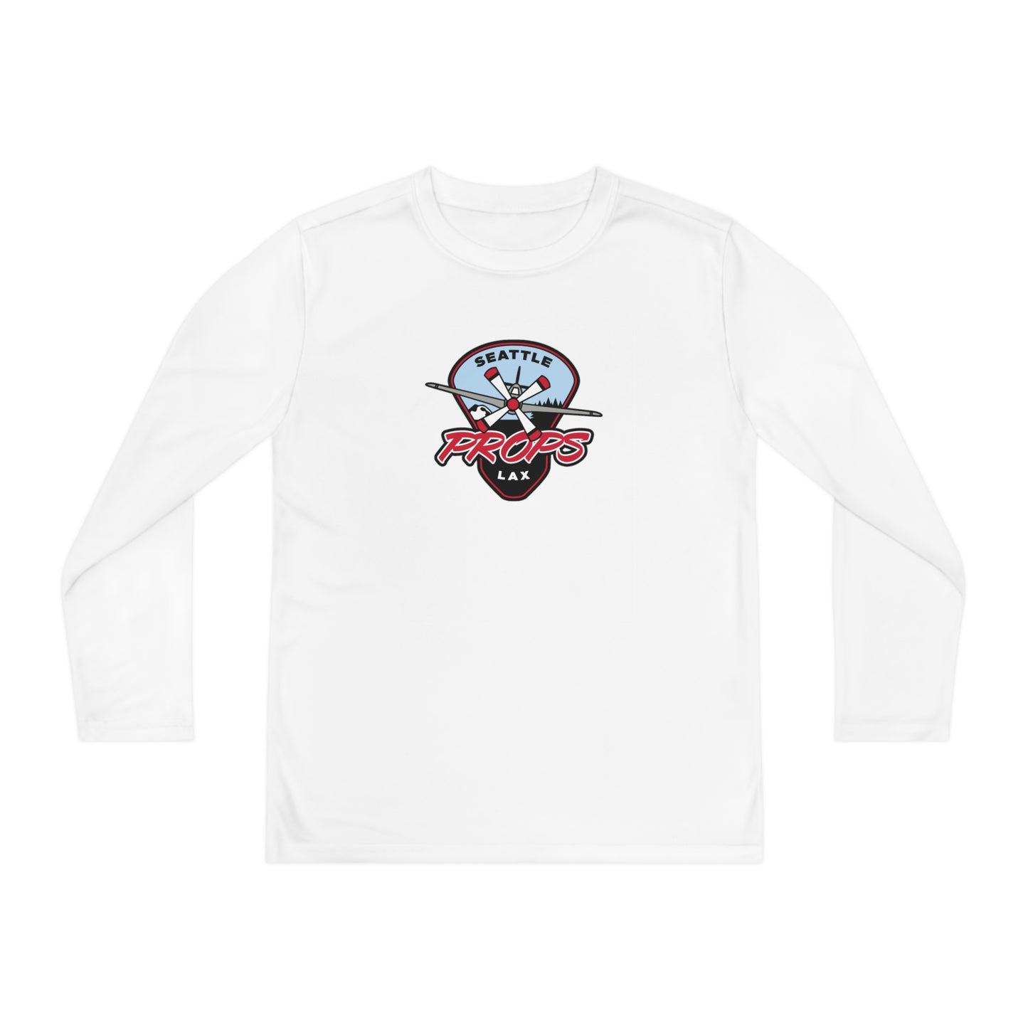 Youth Seattle Props Lacrosse Sport-Tek Performance Long Sleeve