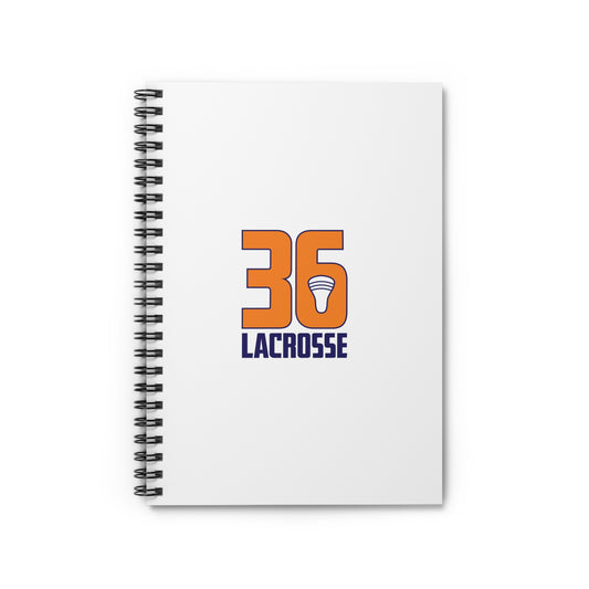 Team36 Lacrosse Spiral Notebook - Ruled Line (8" x 6")