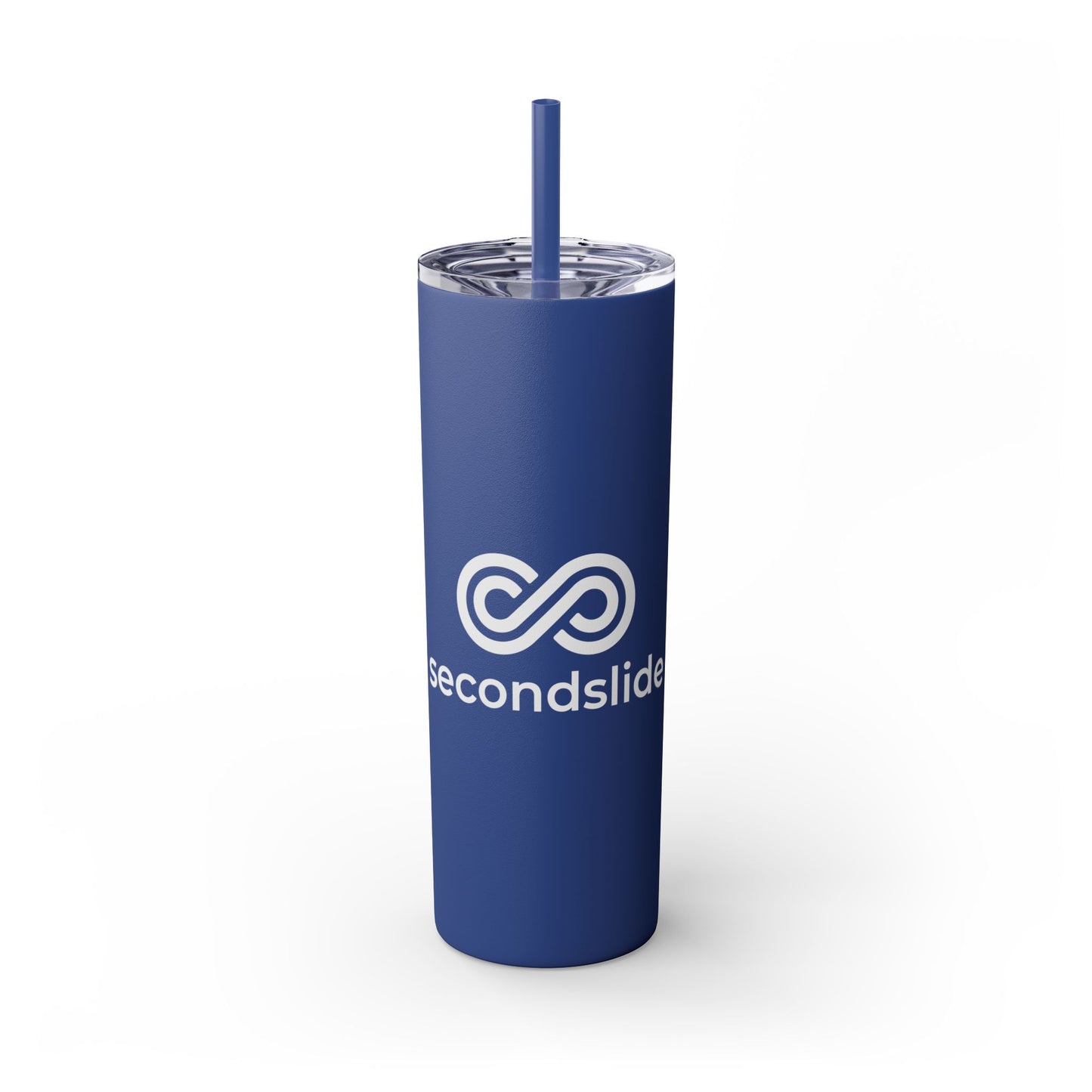 Secondslide Skinny Tumbler w/ Straw 20oz