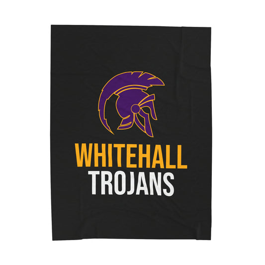 Whitehall School Velveteen Plush Blanket (60" x 80")