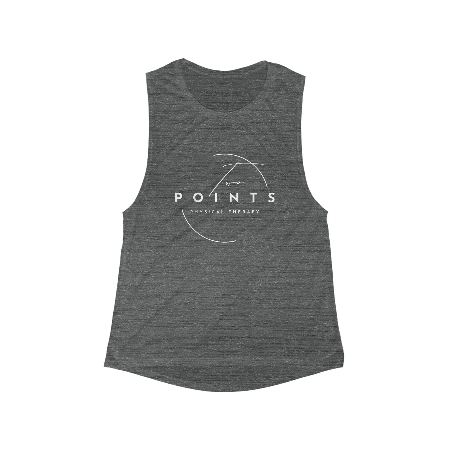 Women's Two Points Physical Therapy Bella + Canvas Flowy Scoop Sport Tank
