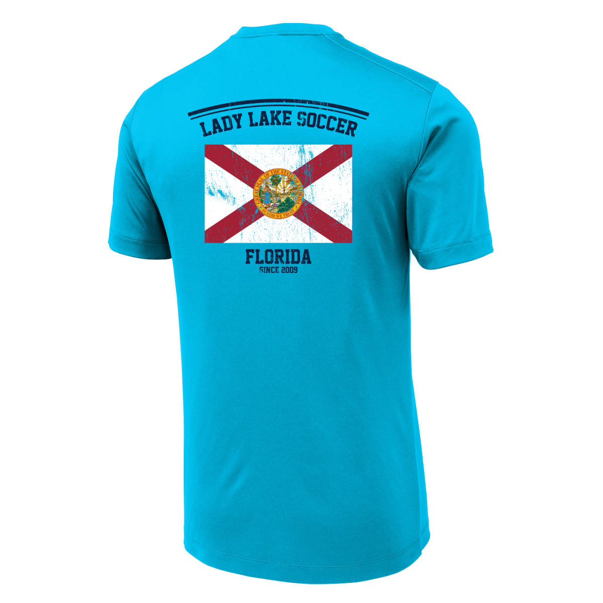 Adult Lady Lake Soccer Association Sport-Tek Posi-UV Pro Tee