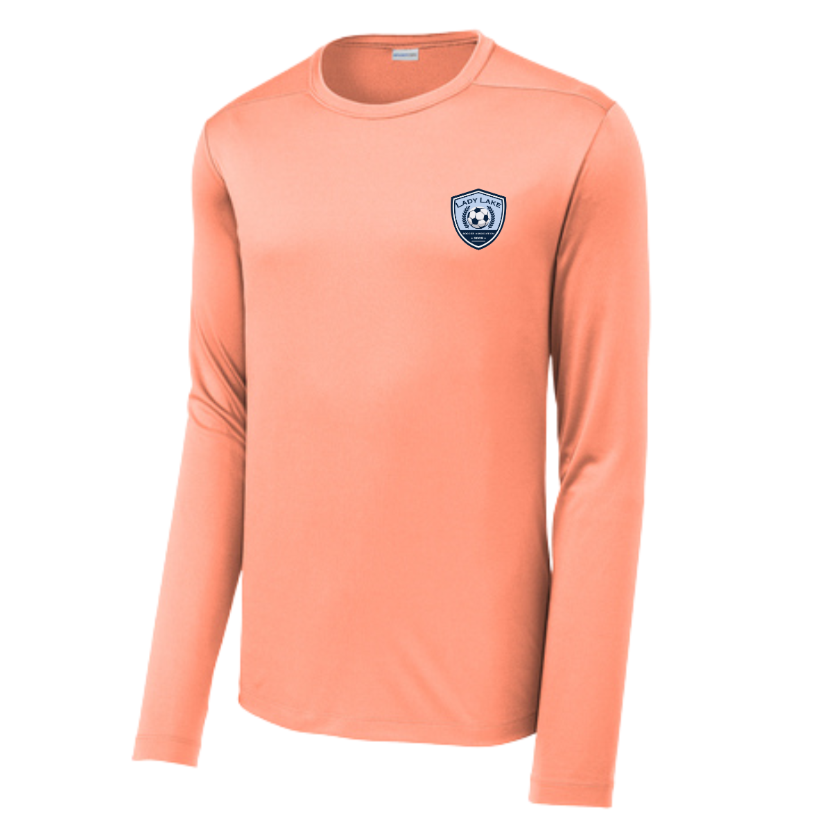 Adult Lady Lake Soccer Association Sport-Tek Posi UV Pro LS Tee