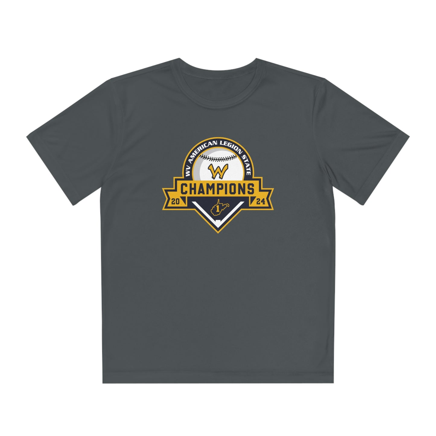 Youth Wheeling Post 1 Sport-Tek Performance Tee