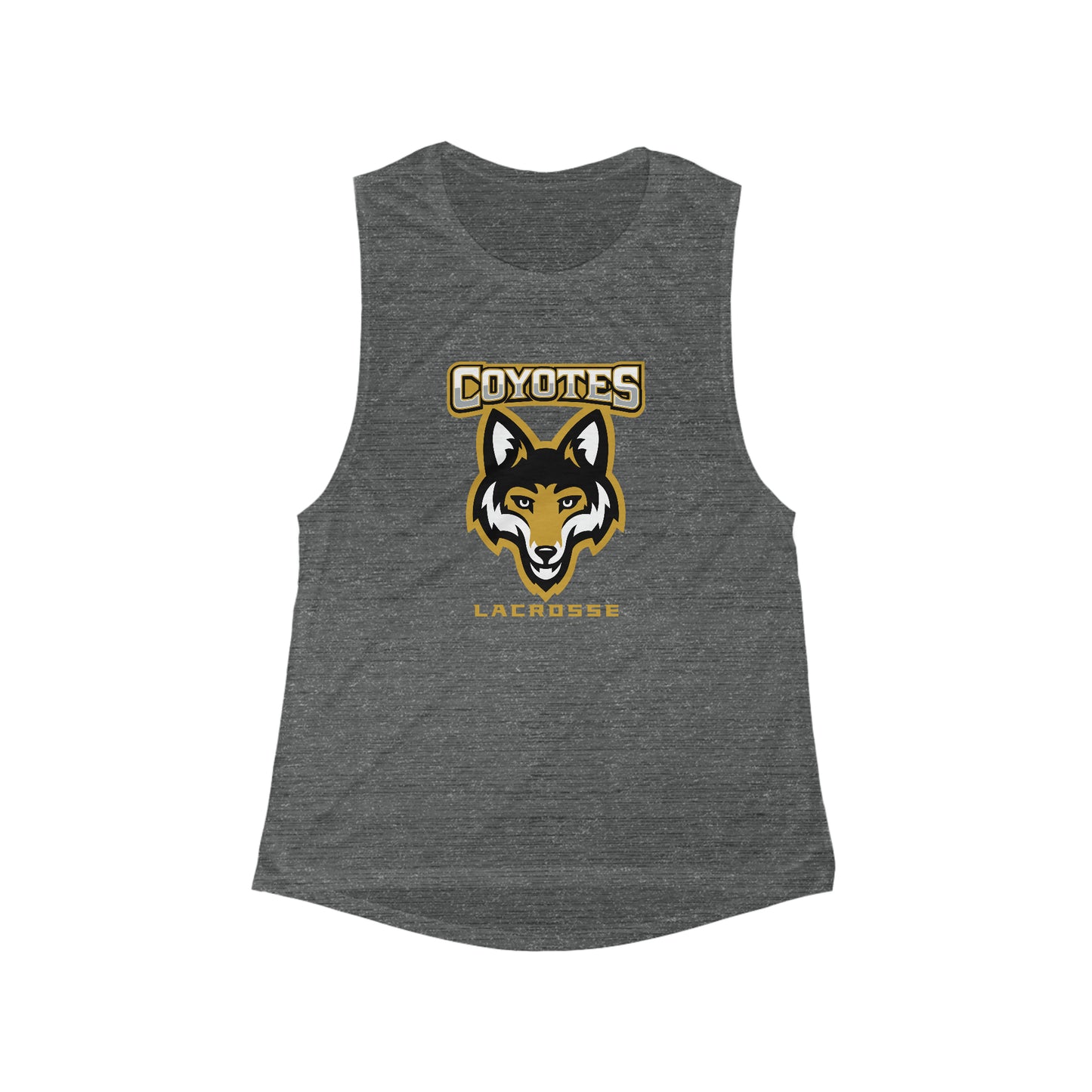 Women's Coyotes Lacrosse Bella + Canvas Flowy Scoop Sport Tank