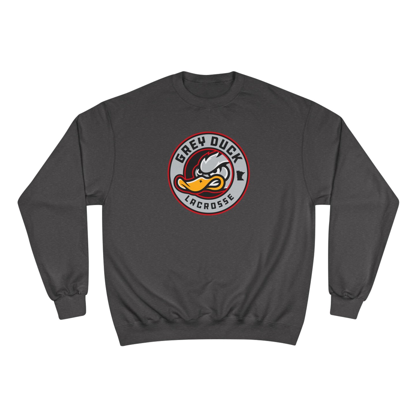 Adult Grey Duck Lacrosse Champion Sweatshirt