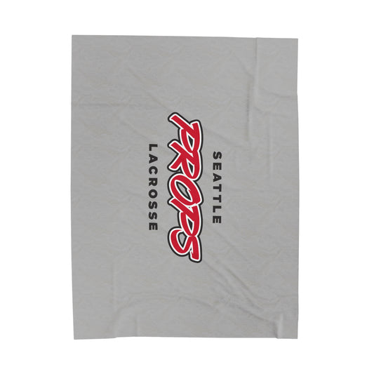 Seattle Props Lacrosse Velveteen Plush Blanket (60" x 80")