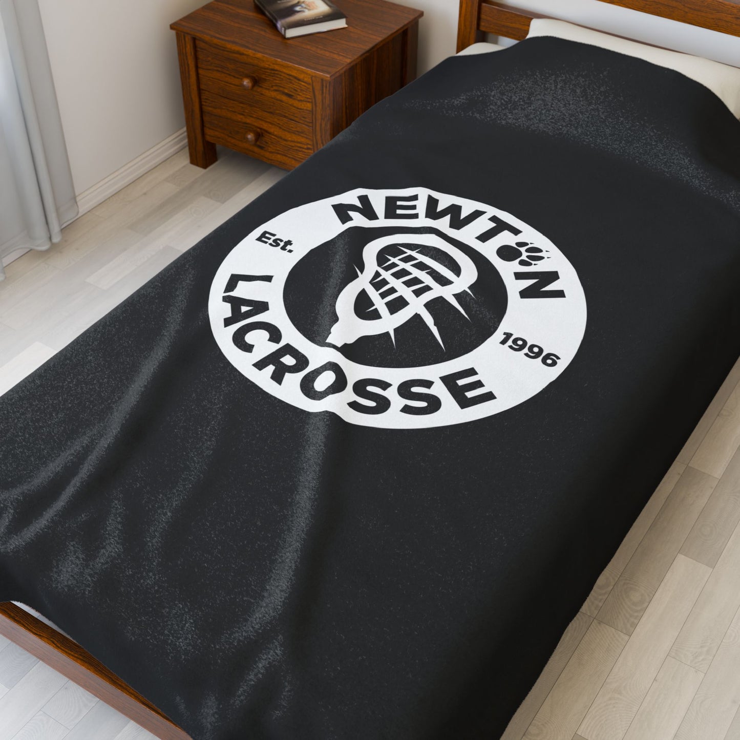 Newton Lacrosse Velveteen Plush Blanket (60" x 80")