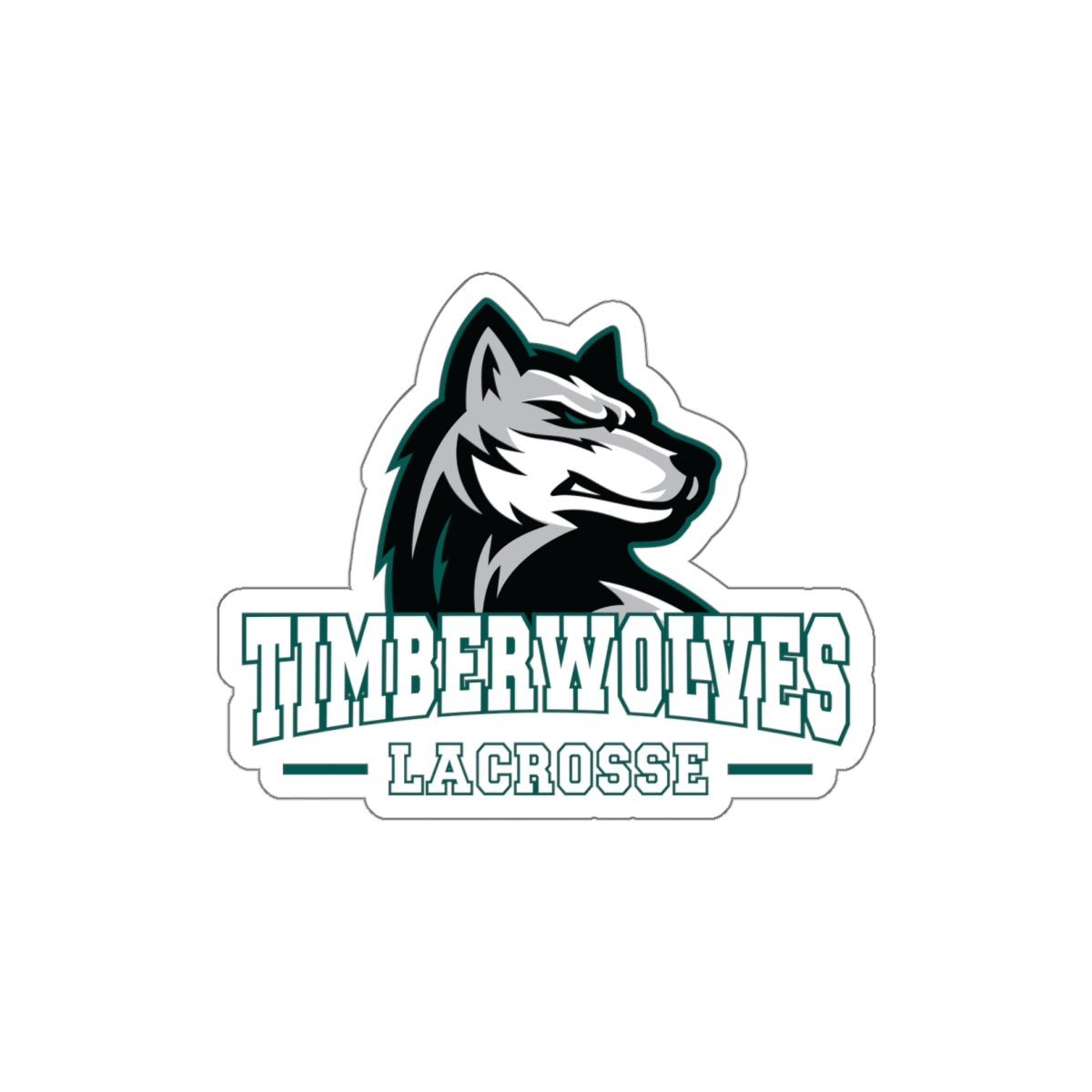 Everett Lacrosse Die Cut Stickers