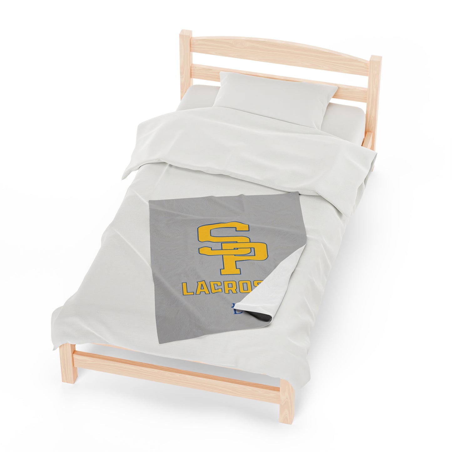 Saint Paul's Lacrosse Velveteen Plush Blanket