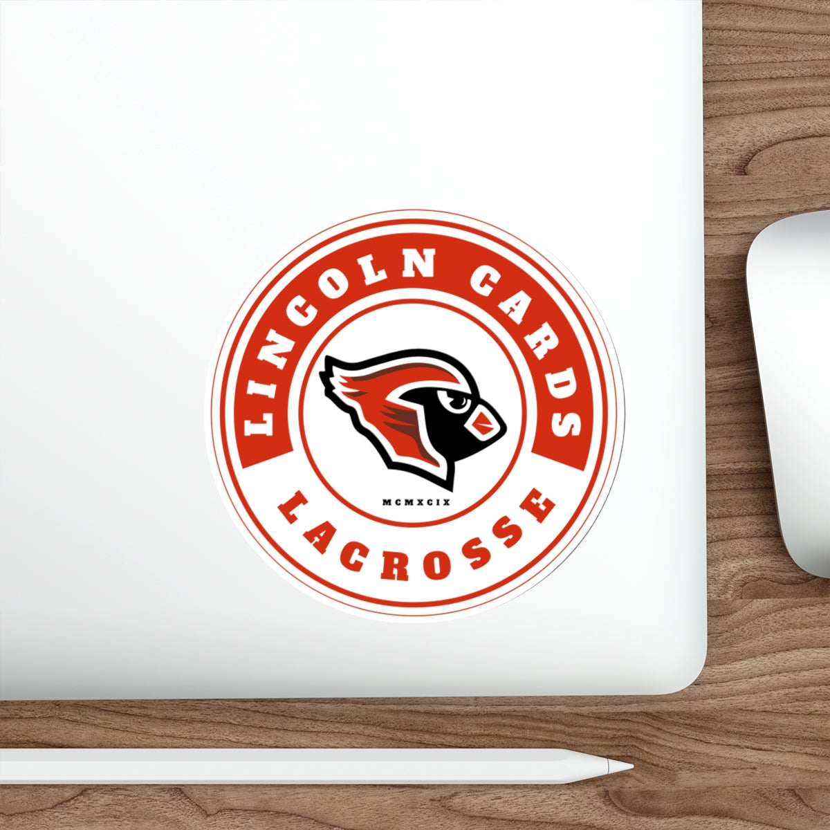 Lincoln Lacrosse Die-Cut Outdoor Sticker