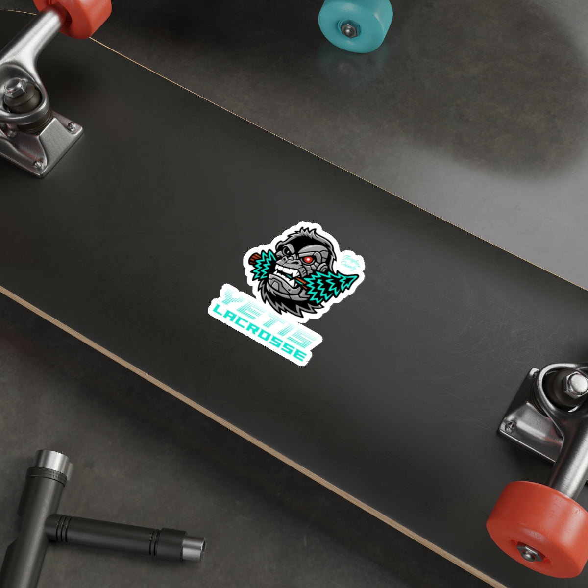 Slaughter County Yetis Lacrosse Die-Cut Sticker