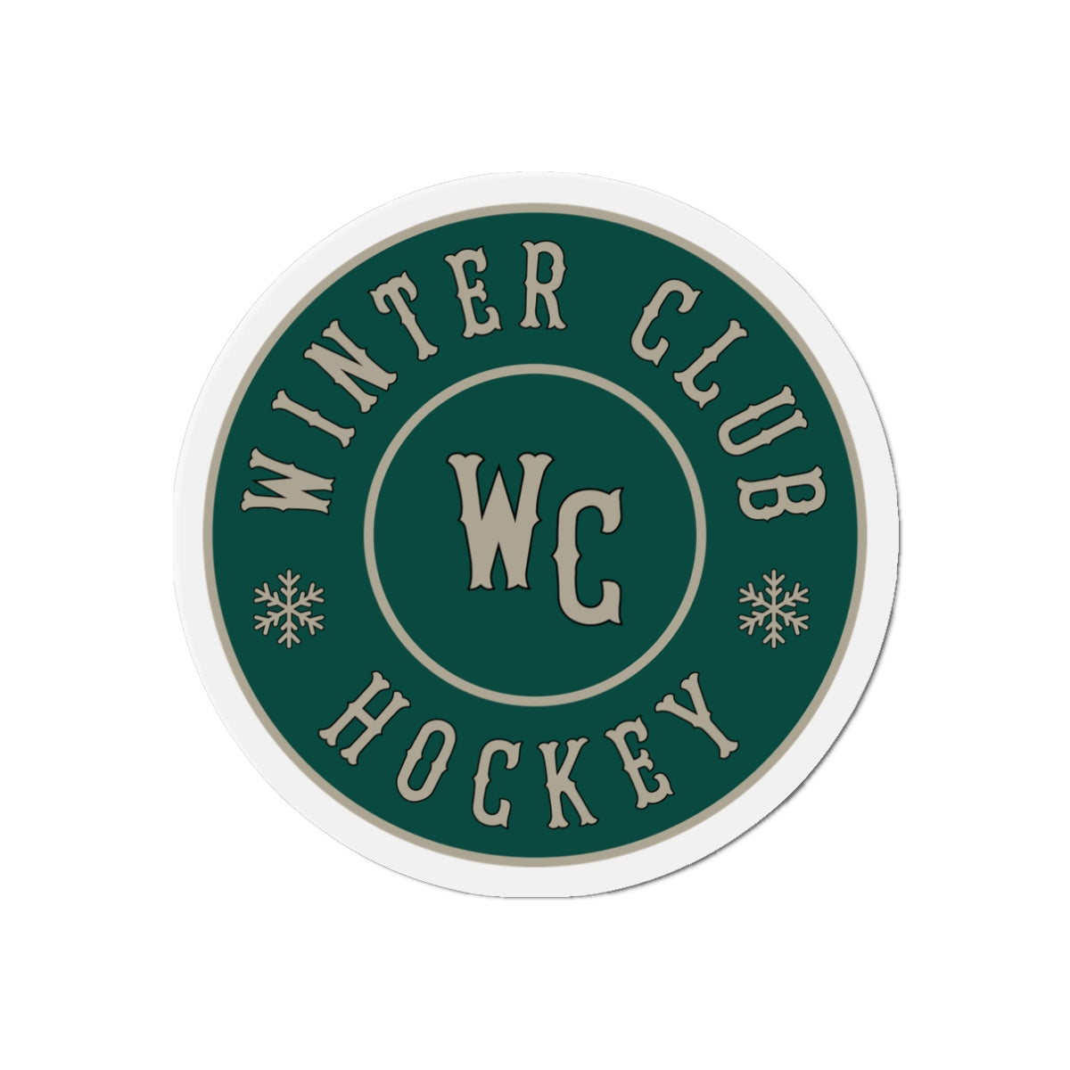 Winter Club Die-Cut Magnet