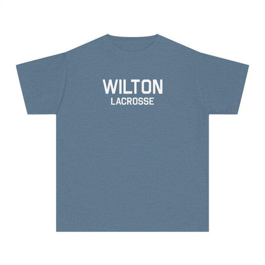 Youth Wilton Lacrosse Comfort Colors Garment Dyed T-Shirt