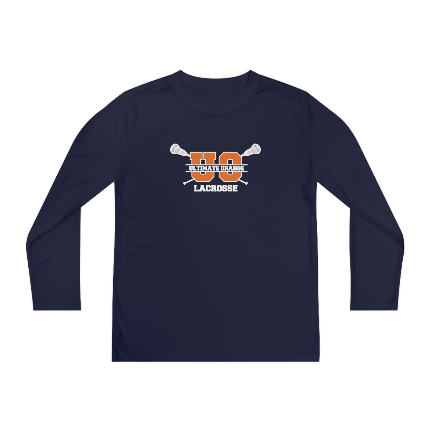 Youth Ultimate Orange Sport-Tek Performance Long Sleeve Shirt