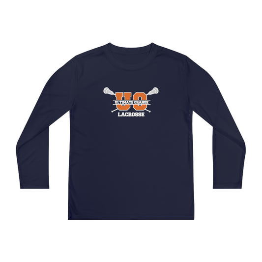 Youth Ultimate Orange Sport-Tek Performance Long Sleeve Shirt