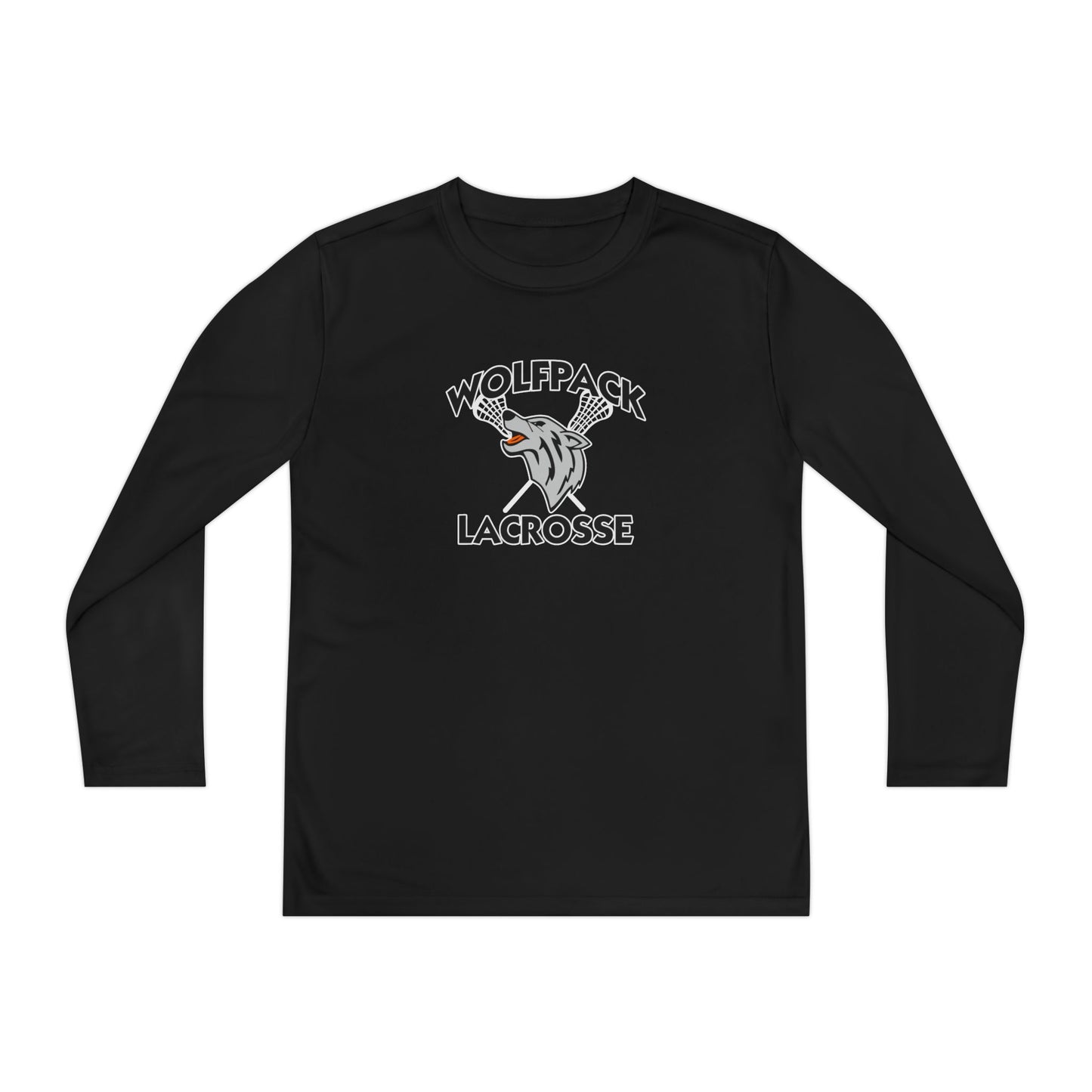 Youth Wolfpack Lacrosse Sport-Tek Performance Long Sleeve Shirt