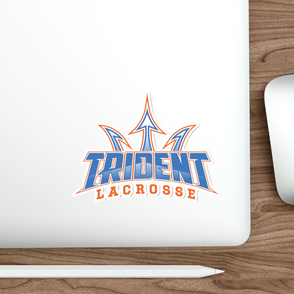 Trident Lacrosse Die-Cut Stickers