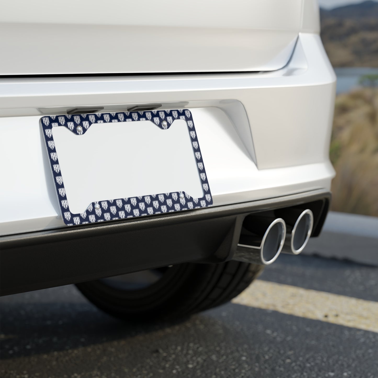 Heart and Hustle Baseball Metal License Plate Frame