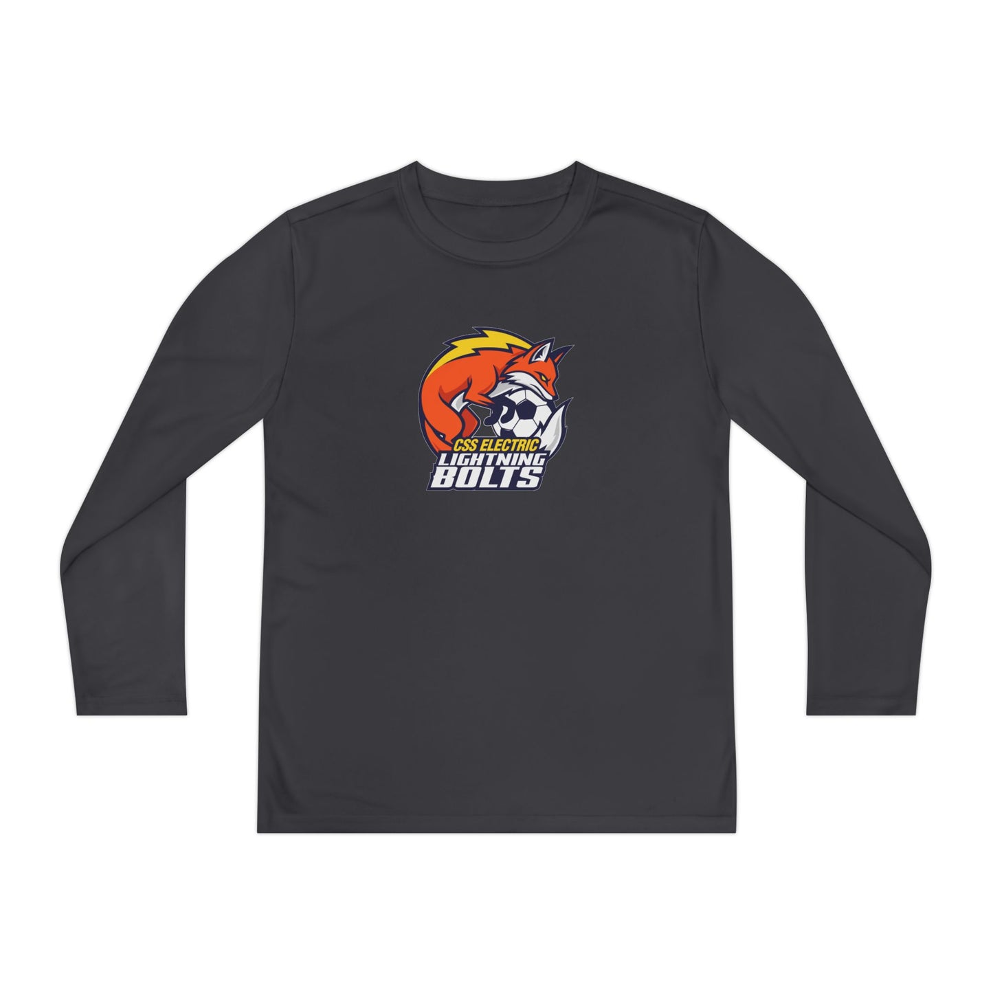 Youth Lightning Bolts Sport-Tek Performance Long Sleeve Shirt
